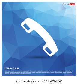 Phone receiver icon. - Free vector icon