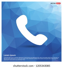 Phone receiver icon. - Free vector icon