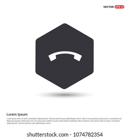 Phone receiver icon. Hexa White Background icon template