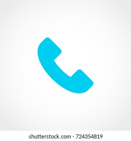 Phone Receiver Icon Isolated on White Background