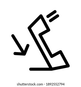Phone Receiver icon or logo isolated sign symbol vector illustration - high quality black style vector icons
