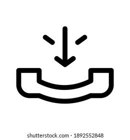 Phone Receiver icon or logo isolated sign symbol vector illustration - high quality black style vector icons
