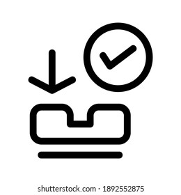 Phone Receiver Symbol oder Logo einzeln auf Zeichen Vektorgrafik - hochwertige Vektorsymbole in schwarzem Stil
