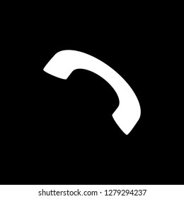 phone receiver icon vector. phone receiver vector graphic illustration