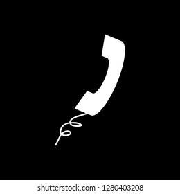 Phone Receiver Icon Vector. Phone Receiver Vector Graphic Illustration