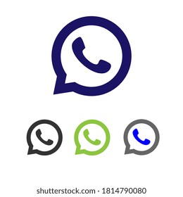 Phone Receiver icon. Vector illustration. style is a flat iconic symbol, black, gray, blue, green versions. Designed for web and software interfaces.