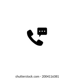 Phone Receiver Icon Vector. Telephone, Communication Symbol Image