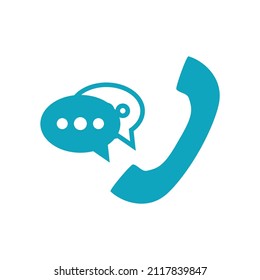 Phone receiver icon vector template