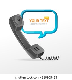 phone receiver as text box