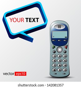 phone receiver as text box