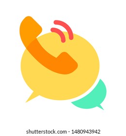 Phone receiver vector icon. Cell icon, Call Icon. 