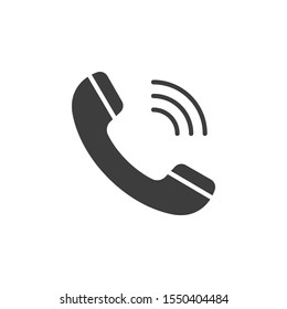 Phone Receiver vector illustrator. Advertising and Media icon glyph style.