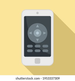 Telefonfernbedienungssymbol. Flache Illustration der Fernbedienung, Vektorsymbol für Webdesign