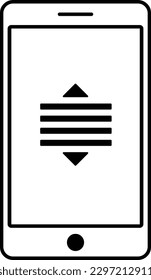 phone reorder arrow list download Outline