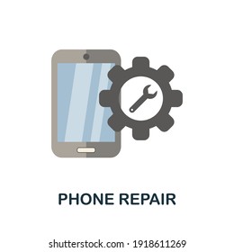 Phone Repair flat icon. Color simple element from phone accessories collection. Creative Phone Repair icon for web design, templates, infographics and more