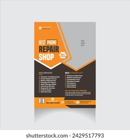 phone repair flyer design,marketing flyer design templat