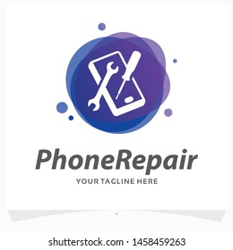 Phone Repair Logo Design Template