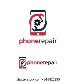 Phone Repair Logo Template Design