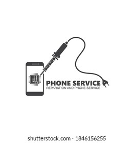 phone repair and service icon vector illustration design template