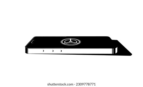 Logo für Telefonreparatur-Service-Lösung, hochwertige Vektorgrafik