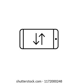 phone replacement icon. Element of business icon for mobile concept and web apps. Thin line phone replacement icon can be used for web and mobile