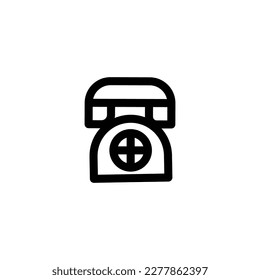 phone retro sign symbol. vector illustration on white background