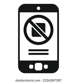 Phone return goods icon simple vector. Box parcel. Delivery cargo