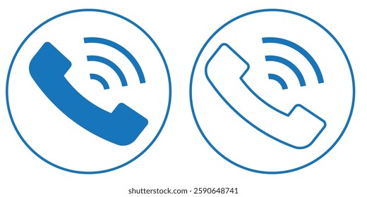 Phone ring icon in glyph style . Telephone call sign on Transparent background.  1176