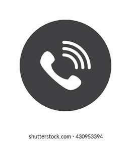 phone ringing editable flat vector design icon for mobile and or web designer and developer