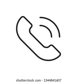 phone ringing icon outline call