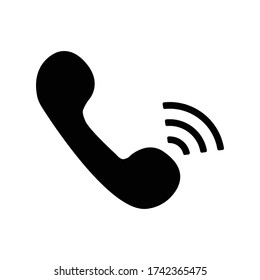 Phone ringing icon. Telephone receiver vector icon. smart phone icon, phone ringing icon on white background