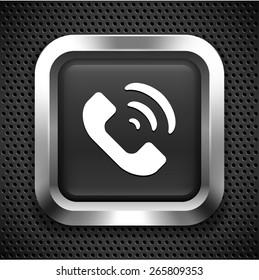 Phone Ringing on Black Square Button