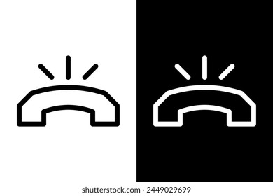 phone ringing outline style icon
