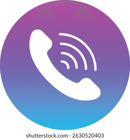 Phone Ringing vector icon. Can be used for printing, mobile and web applications.