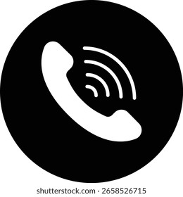 Ícone de vetor de Tocando do Telefone. Pode ser usado para impressão, aplicativos móveis e da Web.