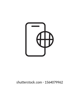 Phone roaming icon vector design illustration