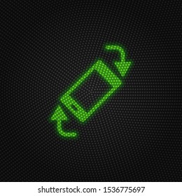 Phone, rotate, arrows new technology vector icon. New mobile technology traffic light style vector illustration