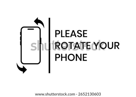 Phone rotate icon set, Device rotation symbol. Please Rotate your Phone. Mobile Rotate smartphone icon isolated, Mobile screen rotation icon. phone rotate icon set in line style. vector illustration. 