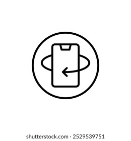 Phone rotate icon Thin vector set