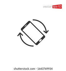 Phone Rotation Mobile Rotate Icon Design Vector