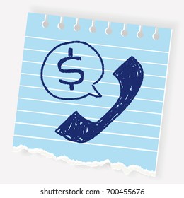 phone sale doodle