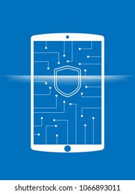 Phone scan virus icon