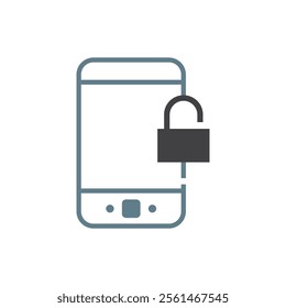 A phone screen displays a closed padlock signifying security.