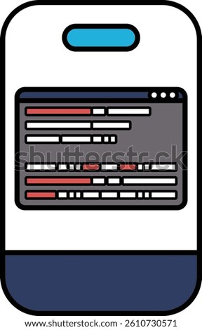 A phone screen with a message that says 