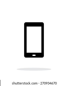 Phone screen simple icon on white background. Vector illustration.