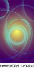Phone screen template of abstract neon background