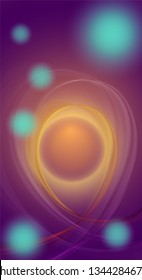 Phone screen template of abstract neon background