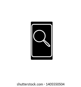 phone search black vector Icon