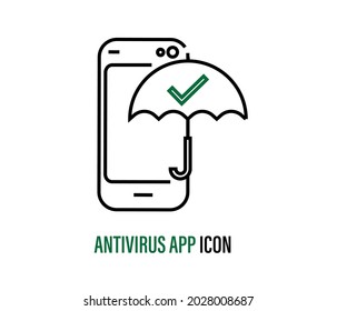 antivirus de seguridad telefónica. icono de escudo. Banners web, sitios web, materiales impresos, etc. diseñan elementos gráficos para empresas. ilustración vectorial moderna
