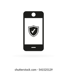 Phone Security Confirmed Status of Protection Icon